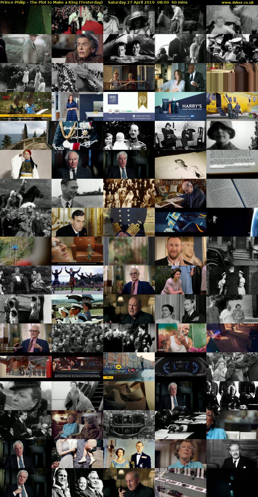 Prince Philip - The Plot to Make a King (Yesterday) Saturday 27 April 2019 08:00 - 09:00