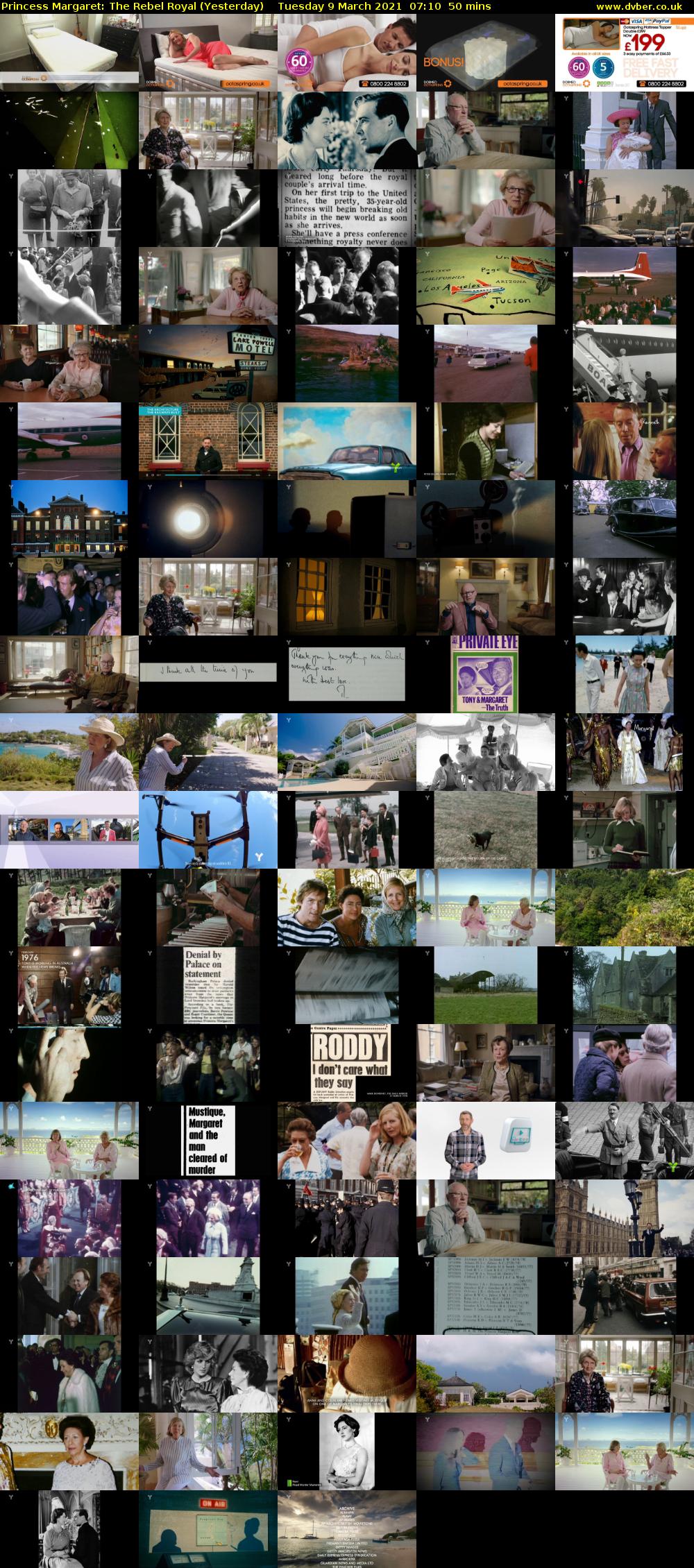 Princess Margaret: The Rebel Royal (Yesterday) Tuesday 9 March 2021 07:10 - 08:00