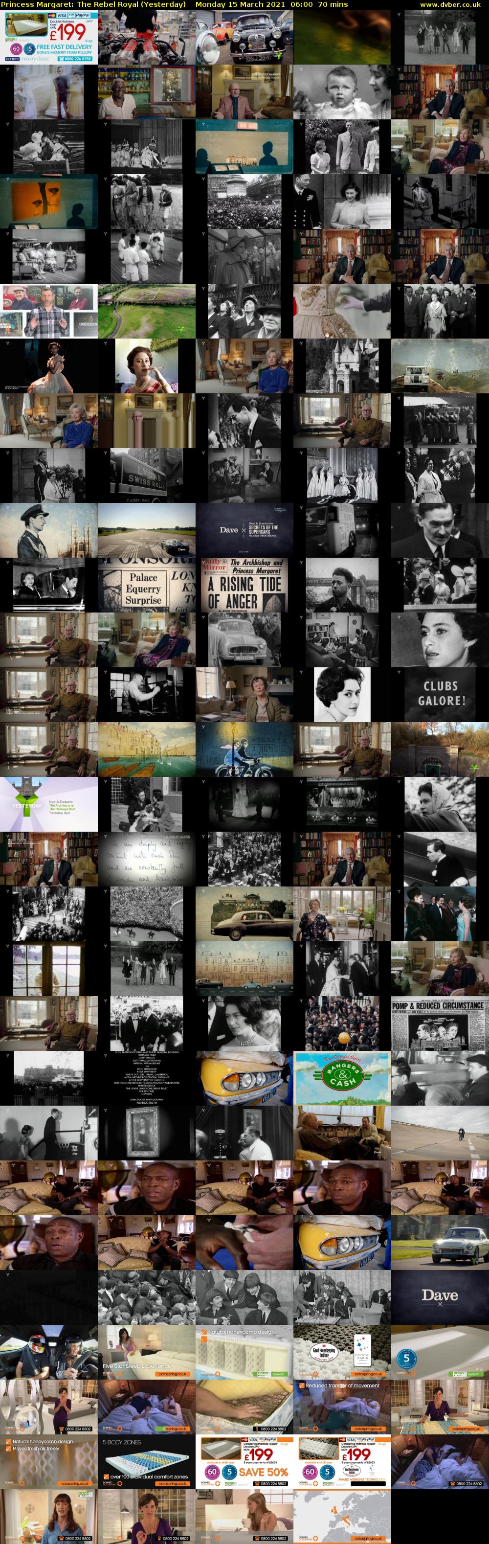 Princess Margaret: The Rebel Royal (Yesterday) Monday 15 March 2021 06:00 - 07:10