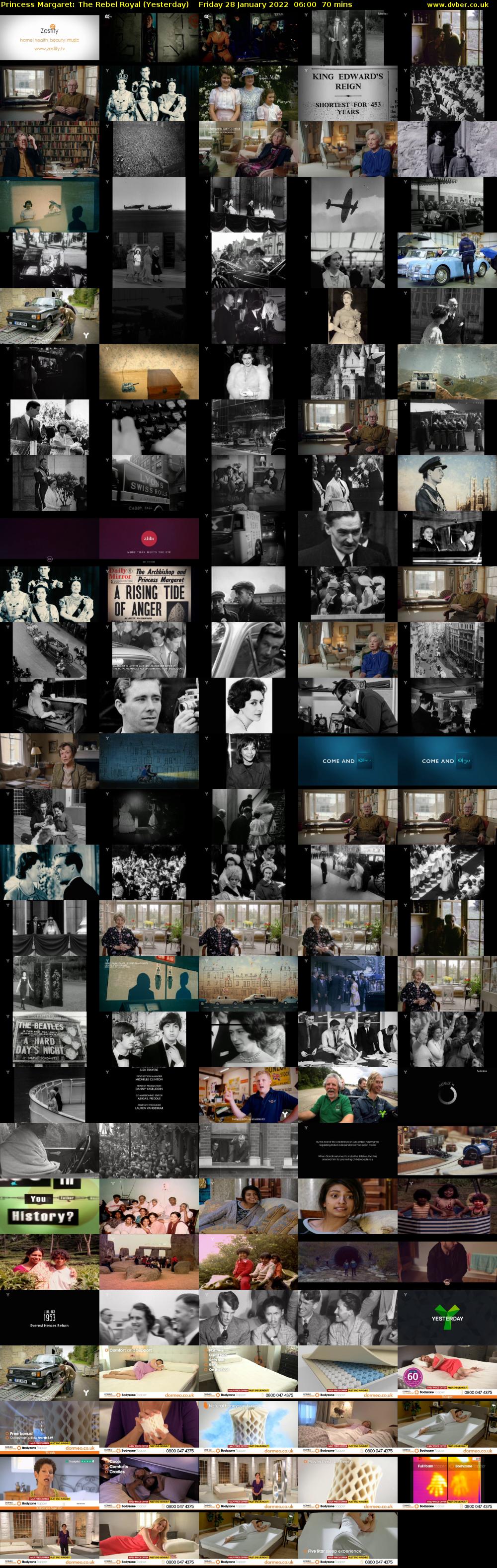 Princess Margaret: The Rebel Royal (Yesterday) Friday 28 January 2022 06:00 - 07:10