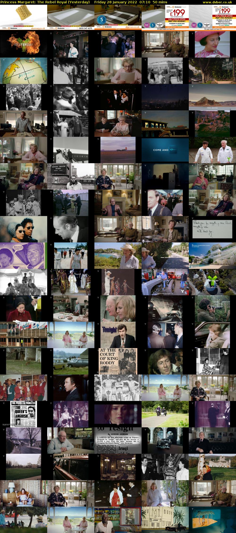 Princess Margaret: The Rebel Royal (Yesterday) Friday 28 January 2022 07:10 - 08:00