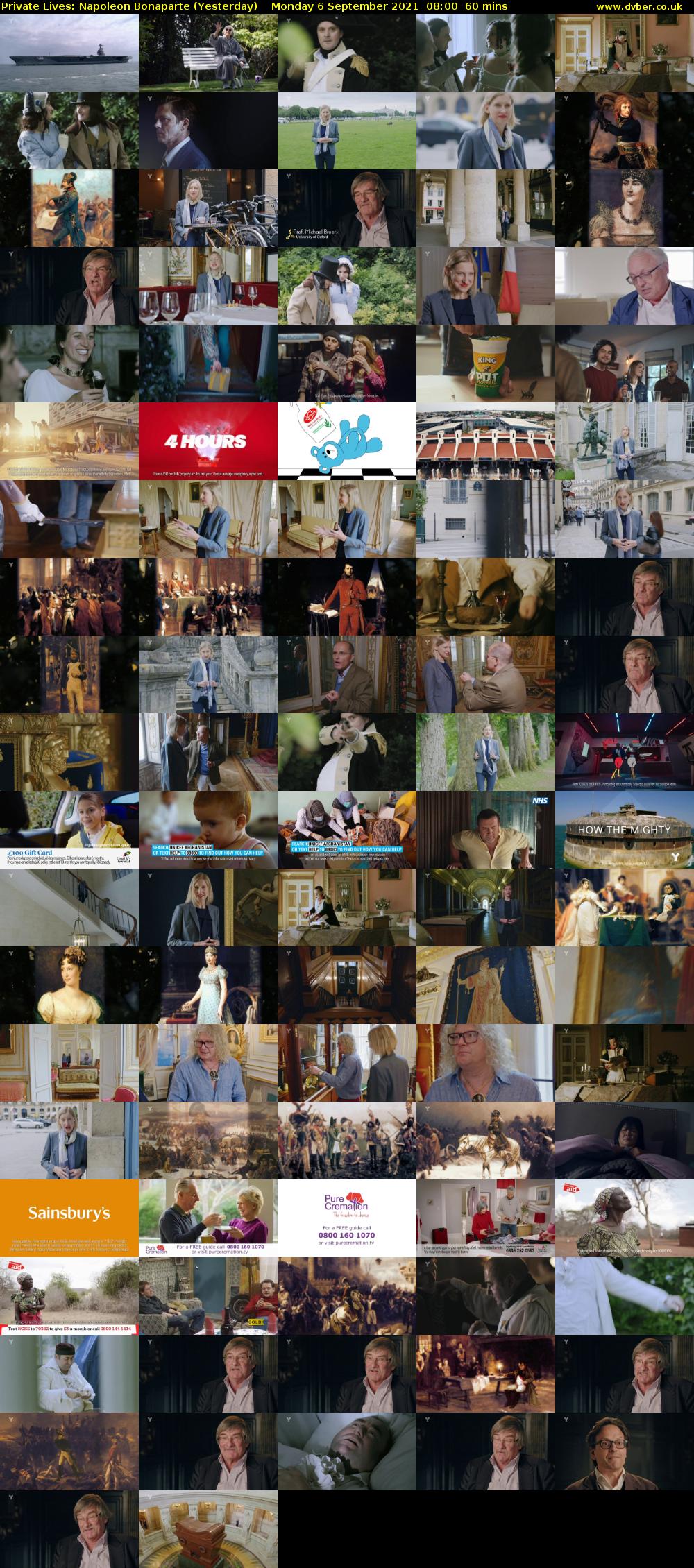 Private Lives: Napoleon Bonaparte (Yesterday) Monday 6 September 2021 08:00 - 09:00