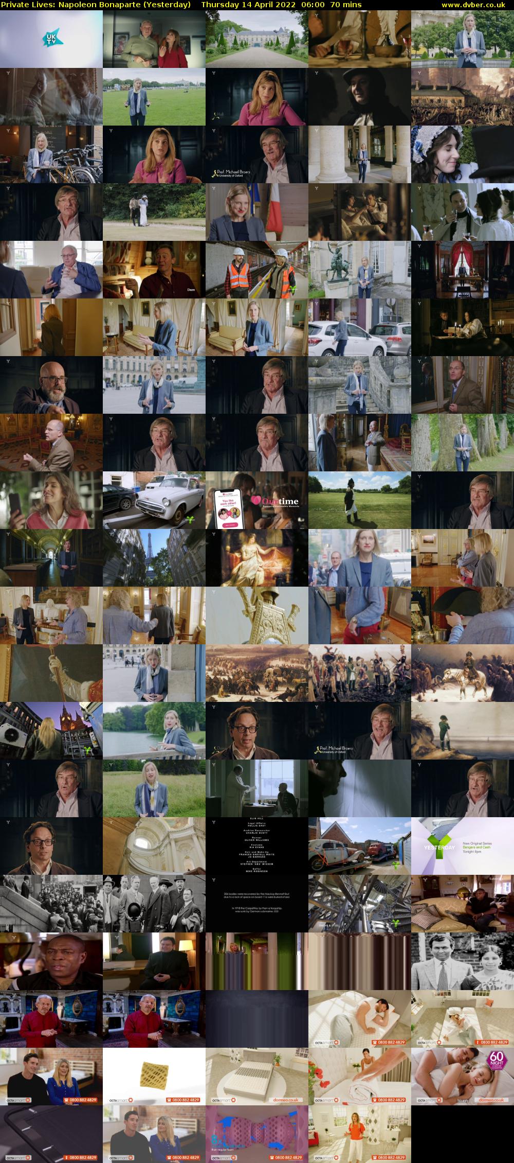Private Lives: Napoleon Bonaparte (Yesterday) Thursday 14 April 2022 06:00 - 07:10