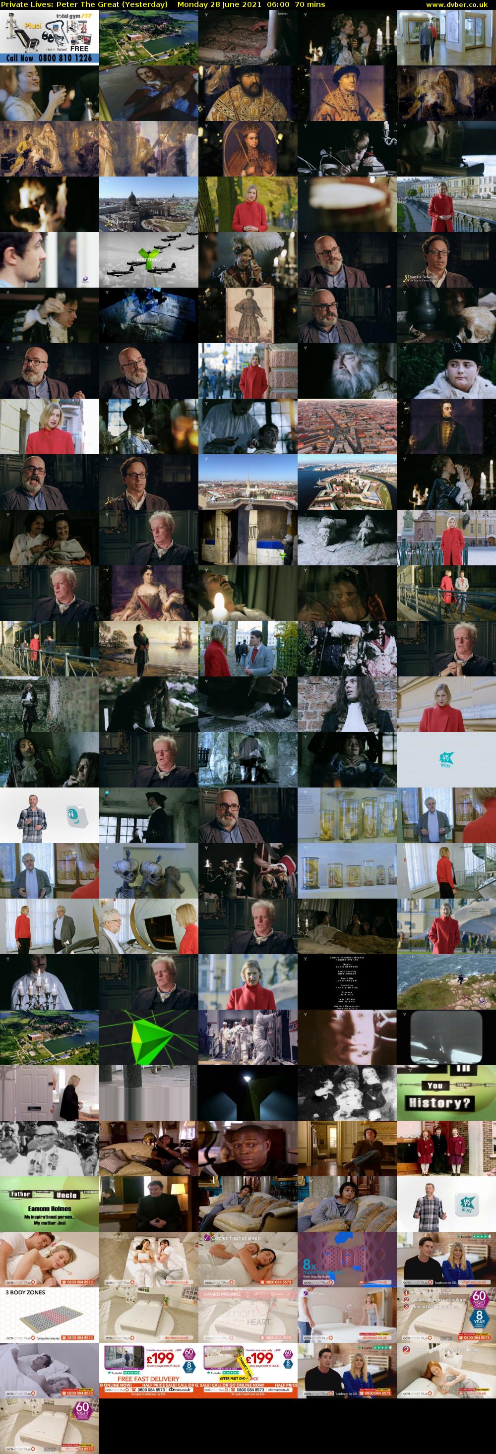 Private Lives: Peter The Great (Yesterday) Monday 28 June 2021 06:00 - 07:10