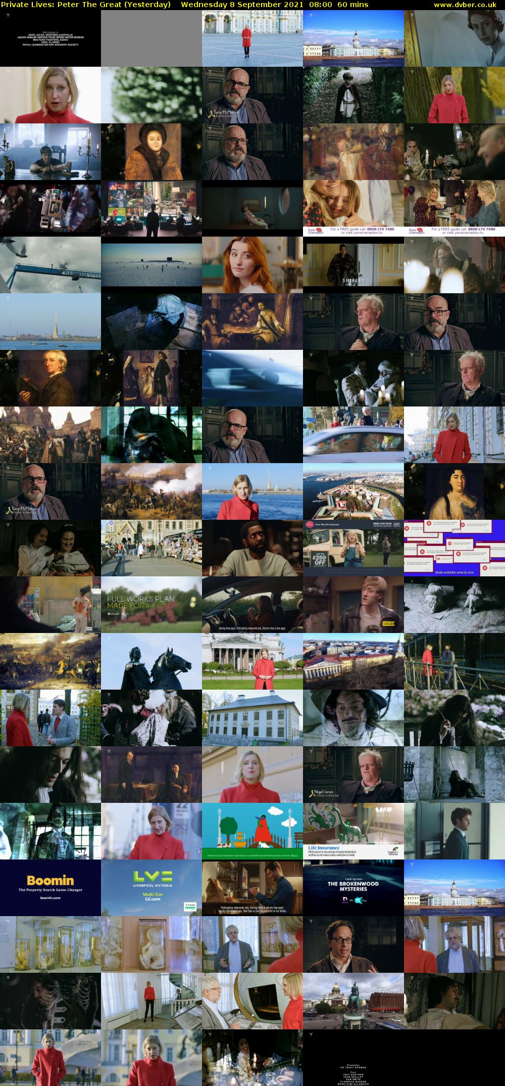 Private Lives: Peter The Great (Yesterday) Wednesday 8 September 2021 08:00 - 09:00
