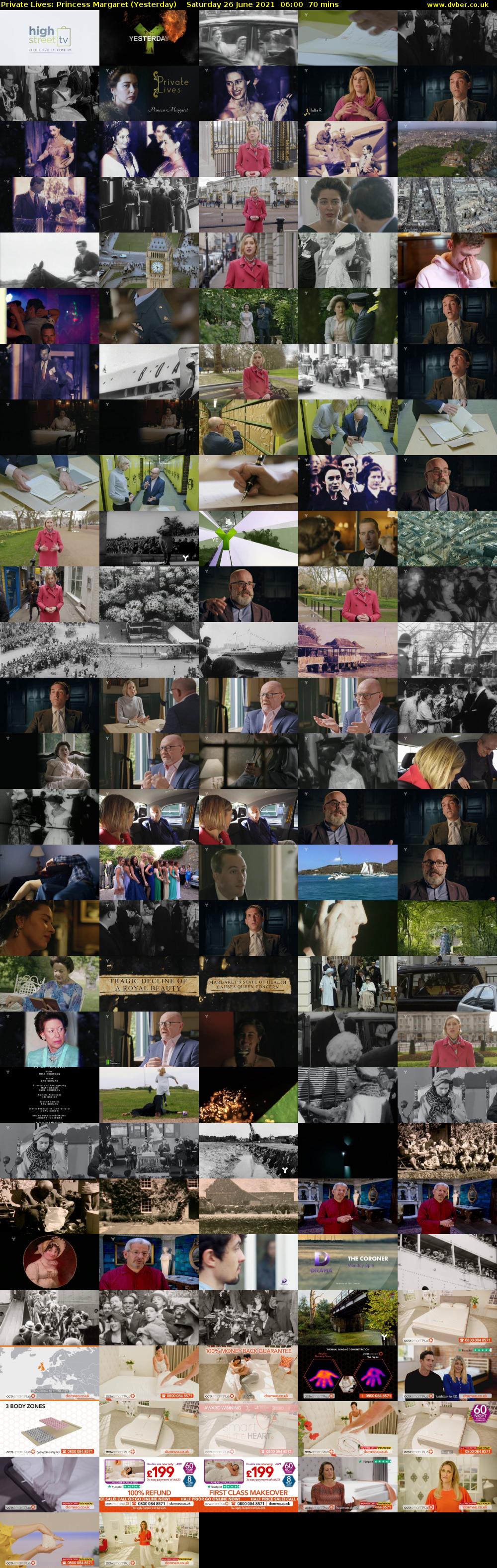 Private Lives: Princess Margaret (Yesterday) Saturday 26 June 2021 06:00 - 07:10