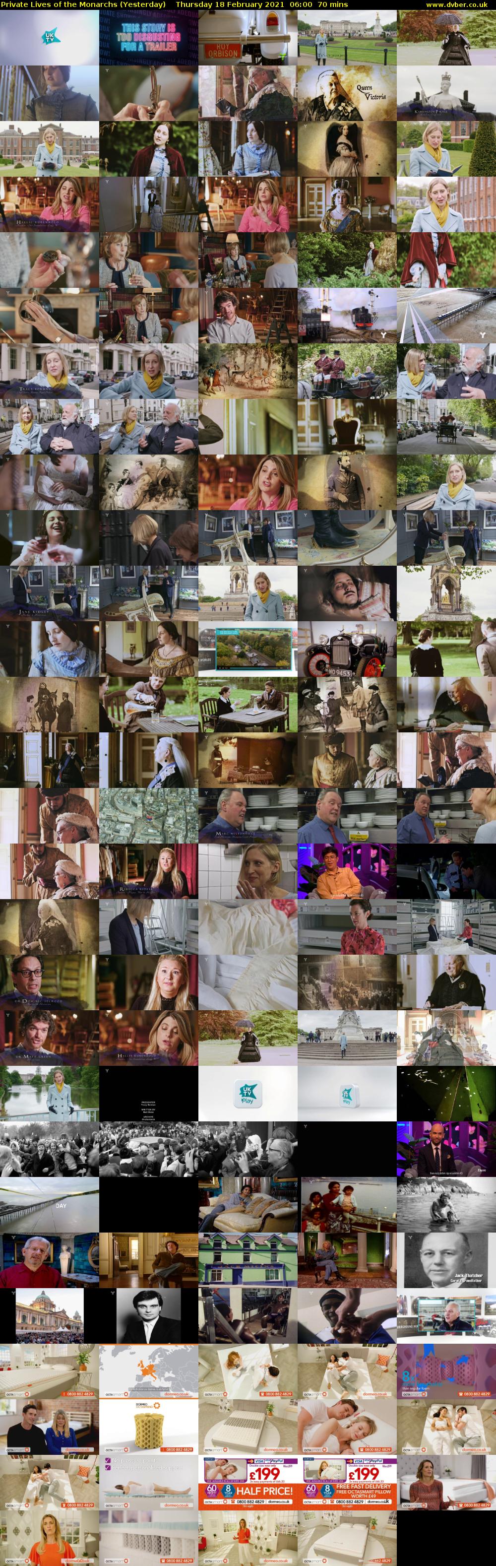 Private Lives of the Monarchs (Yesterday) Thursday 18 February 2021 06:00 - 07:10