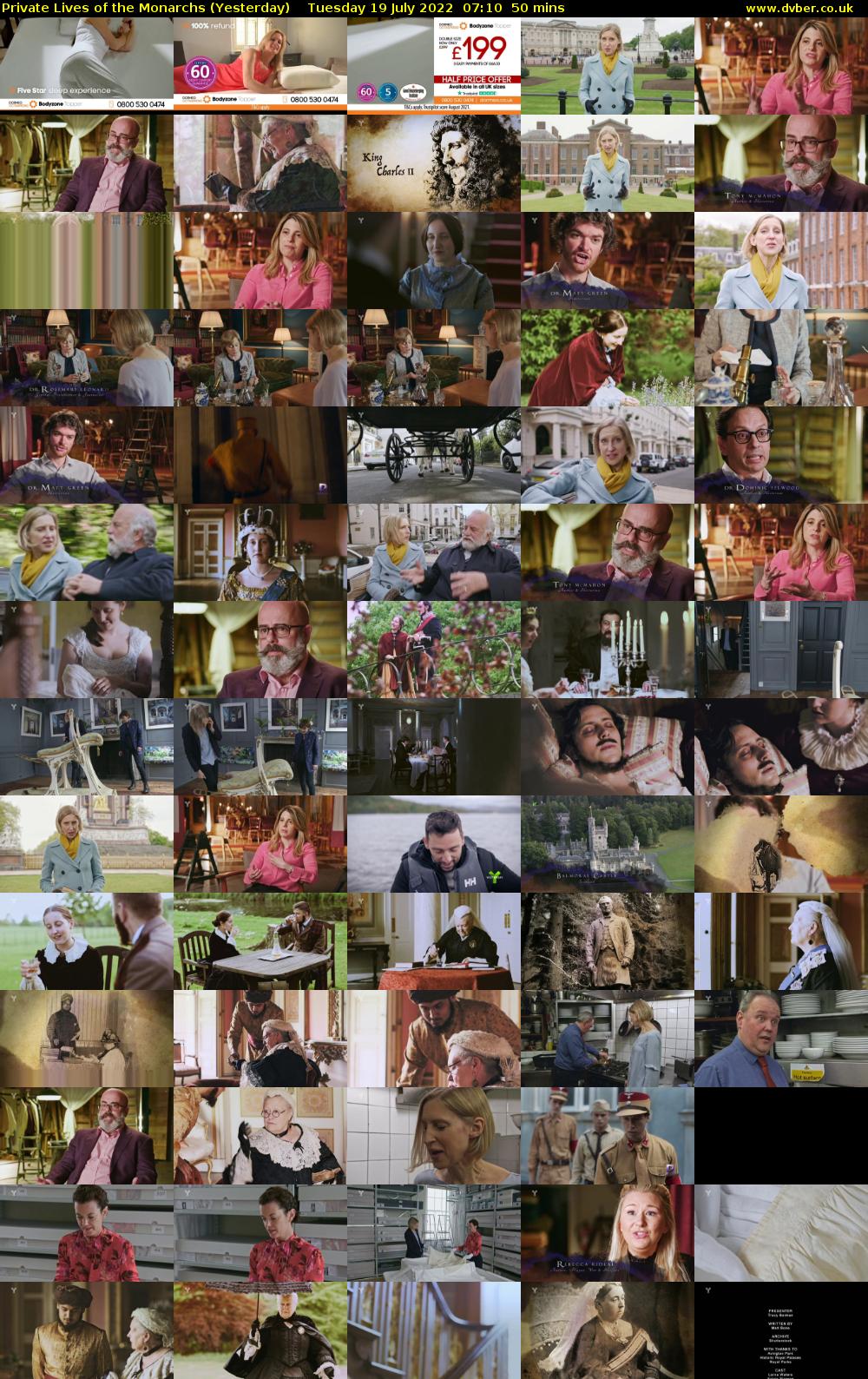 Private Lives of the Monarchs (Yesterday) Tuesday 19 July 2022 07:10 - 08:00