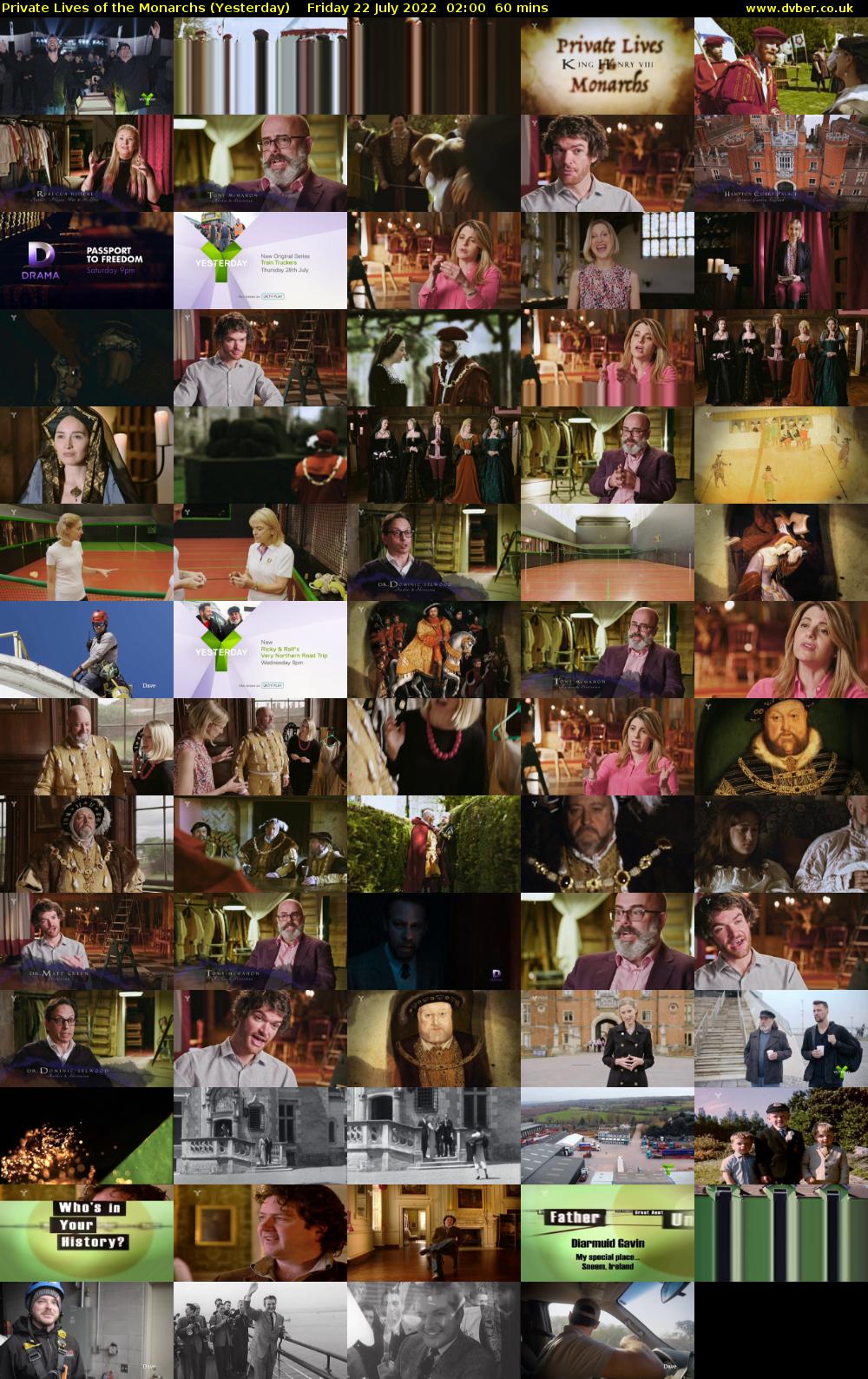 Private Lives of the Monarchs (Yesterday) Friday 22 July 2022 02:00 - 03:00