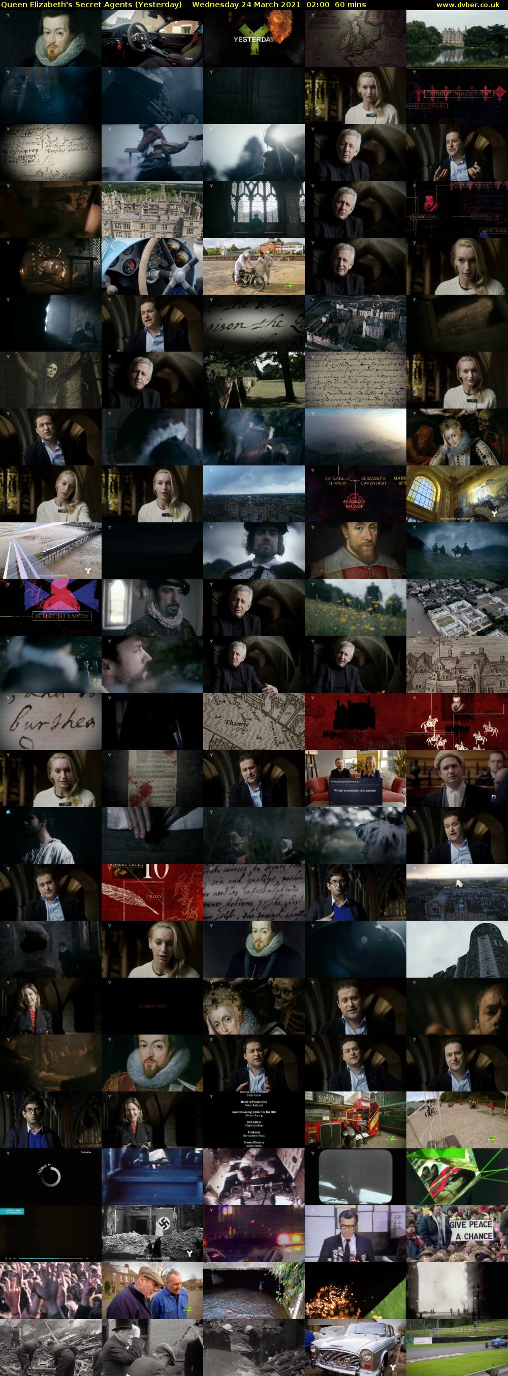 Queen Elizabeth's Secret Agents (Yesterday) Wednesday 24 March 2021 02:00 - 03:00