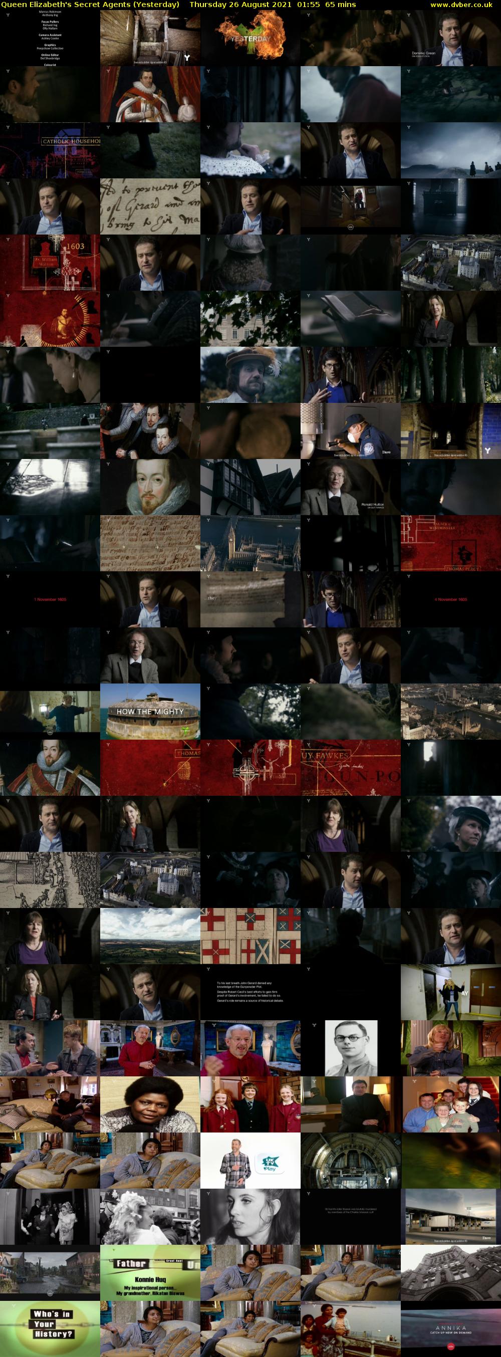 Queen Elizabeth's Secret Agents (Yesterday) Thursday 26 August 2021 01:55 - 03:00