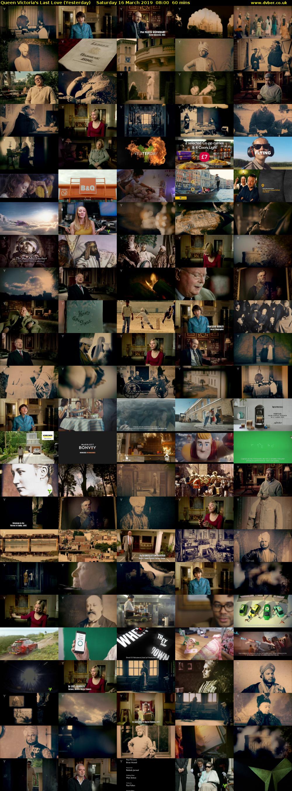 Queen Victoria's Last Love (Yesterday) Saturday 16 March 2019 08:00 - 09:00