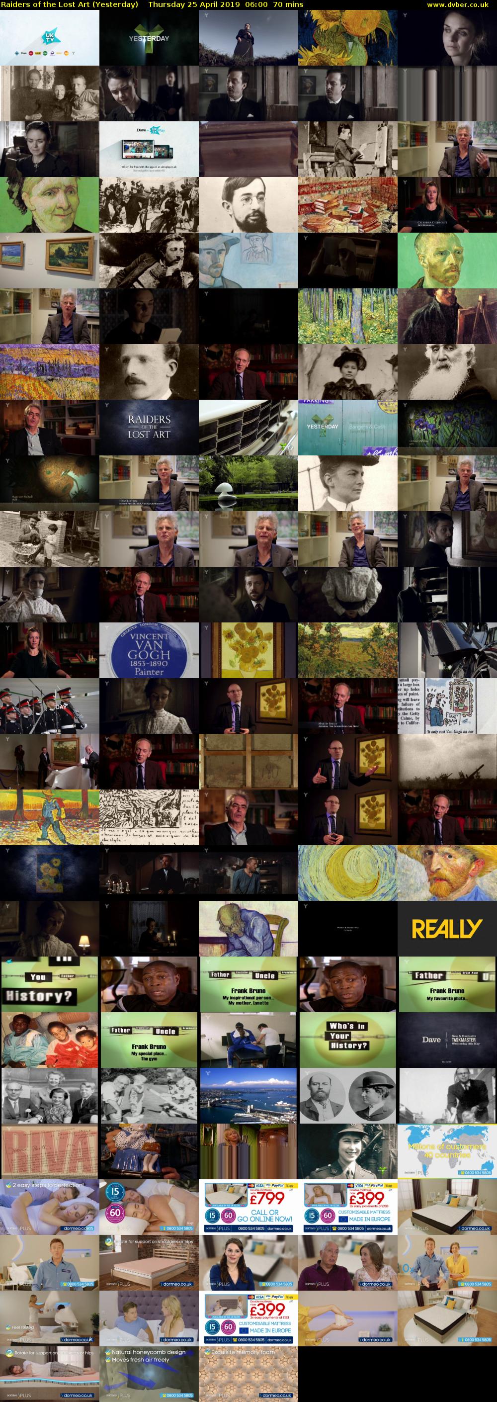 Raiders of the Lost Art (Yesterday) Thursday 25 April 2019 06:00 - 07:10