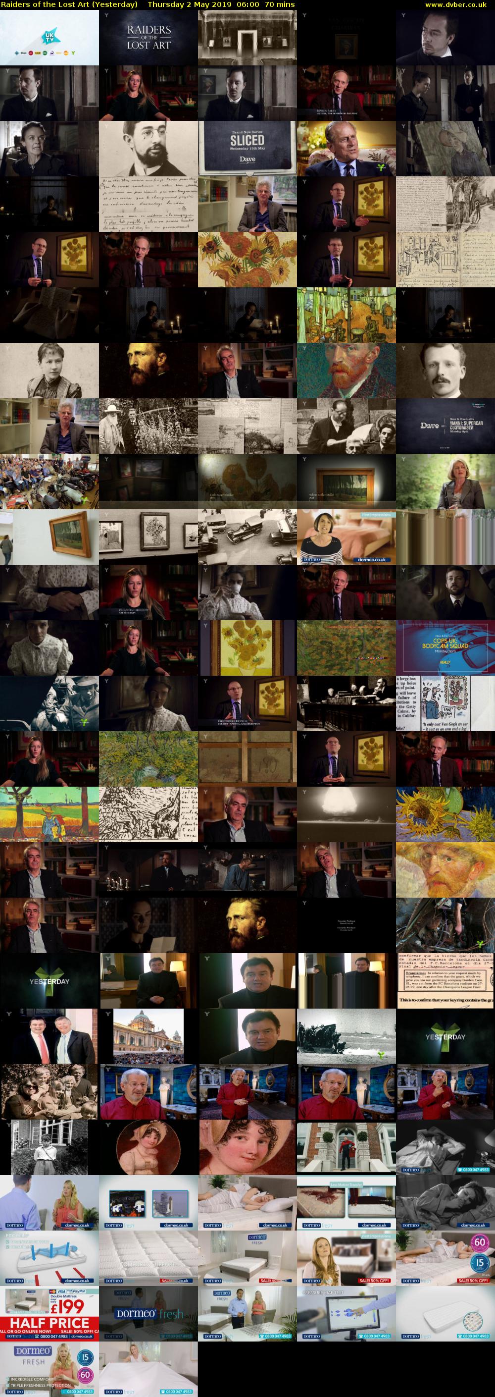 Raiders of the Lost Art (Yesterday) Thursday 2 May 2019 06:00 - 07:10