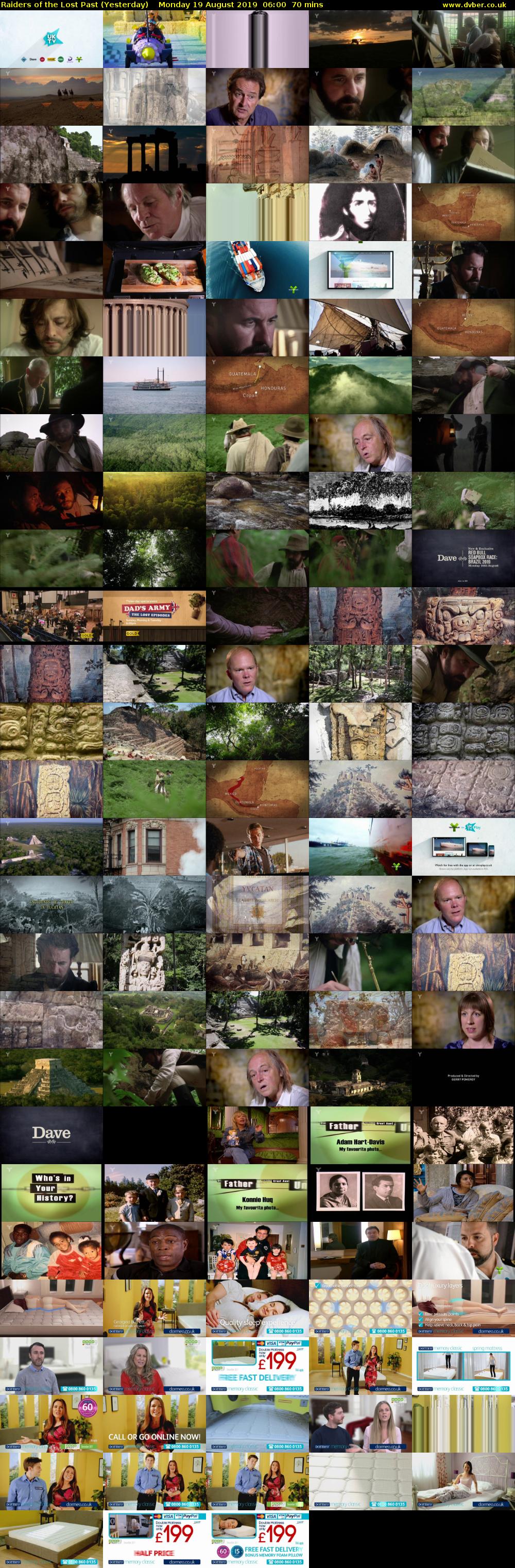 Raiders of the Lost Past (Yesterday) Monday 19 August 2019 06:00 - 07:10