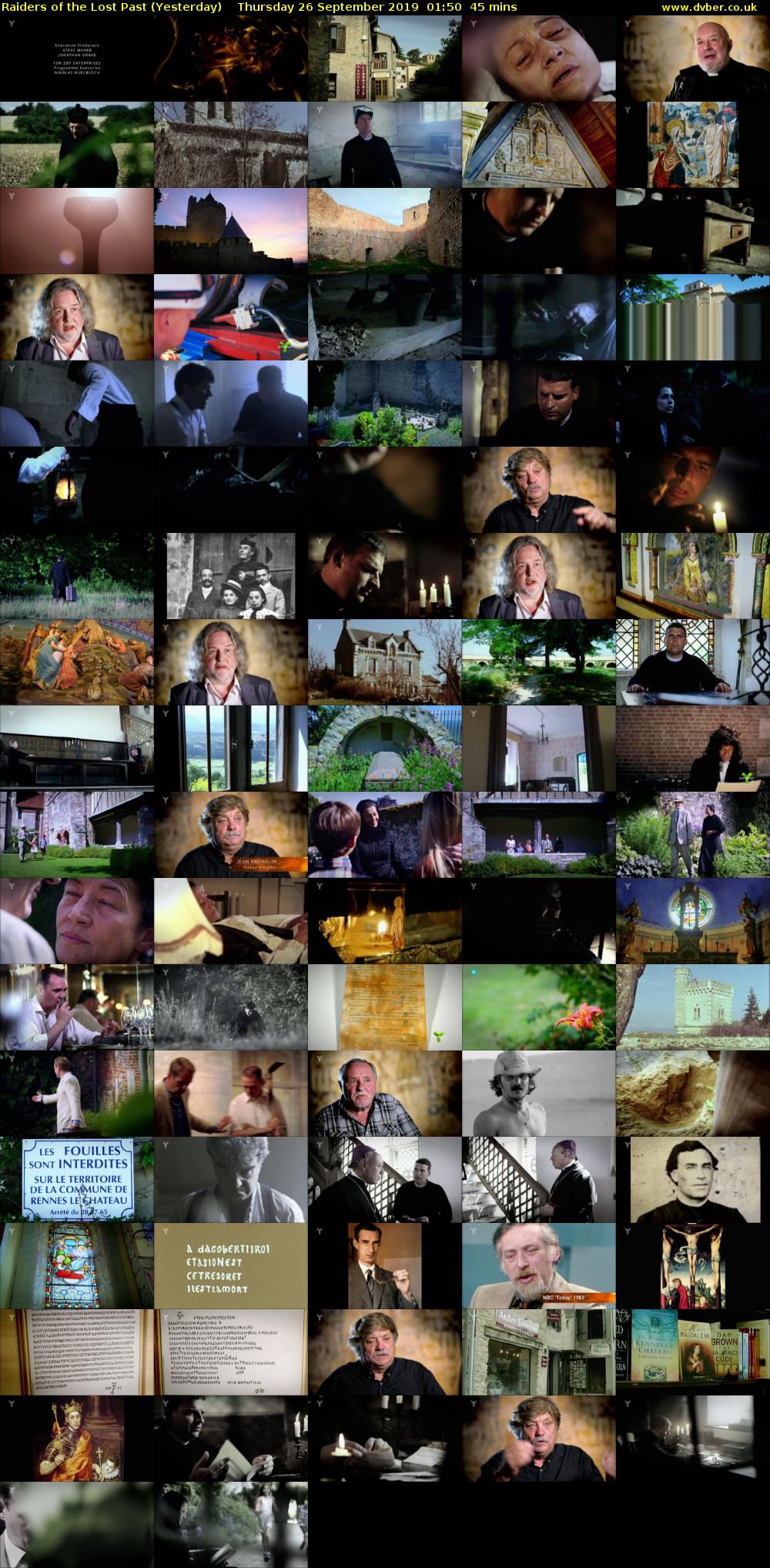 Raiders of the Lost Past (Yesterday) Thursday 26 September 2019 01:50 - 02:35
