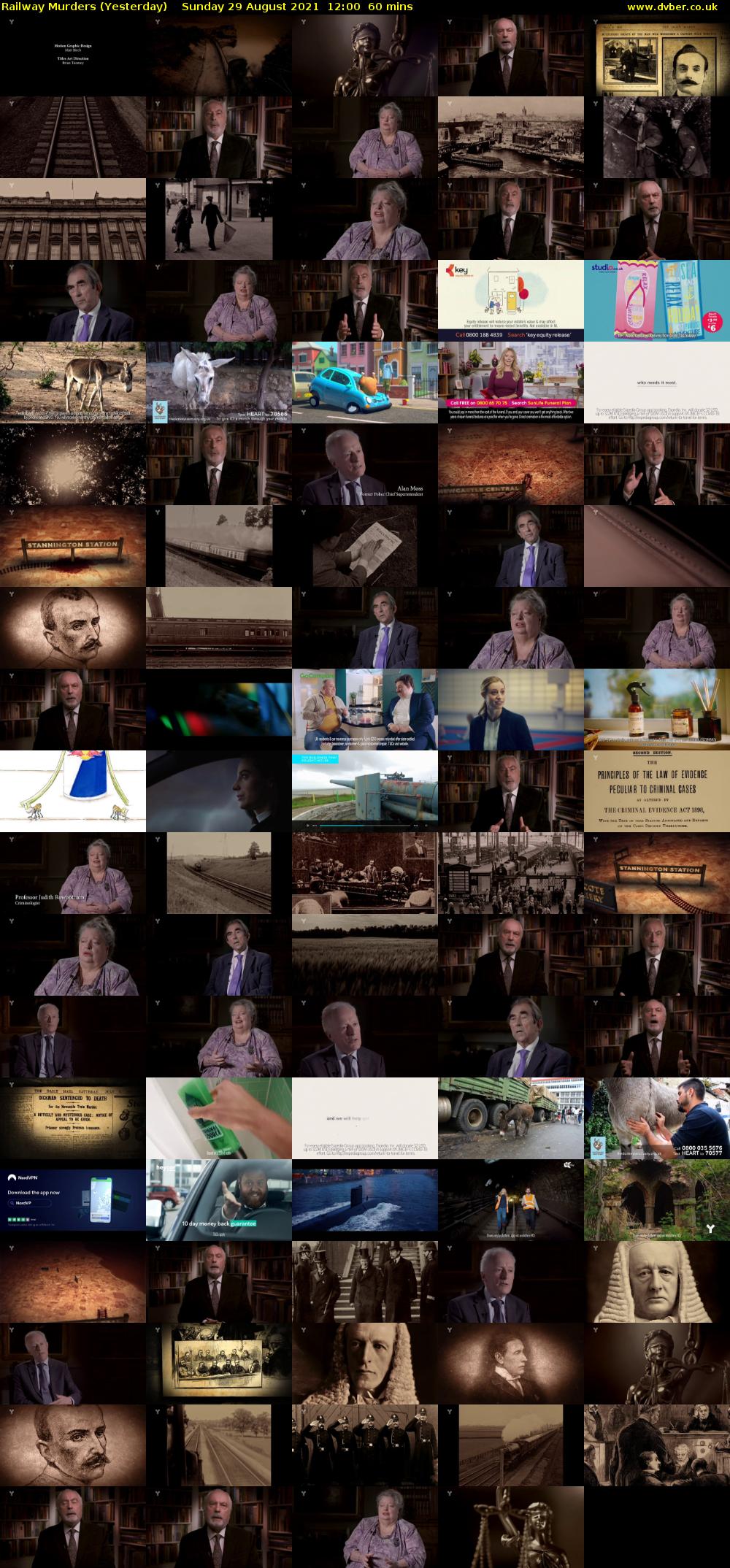 Railway Murders (Yesterday) Sunday 29 August 2021 12:00 - 13:00