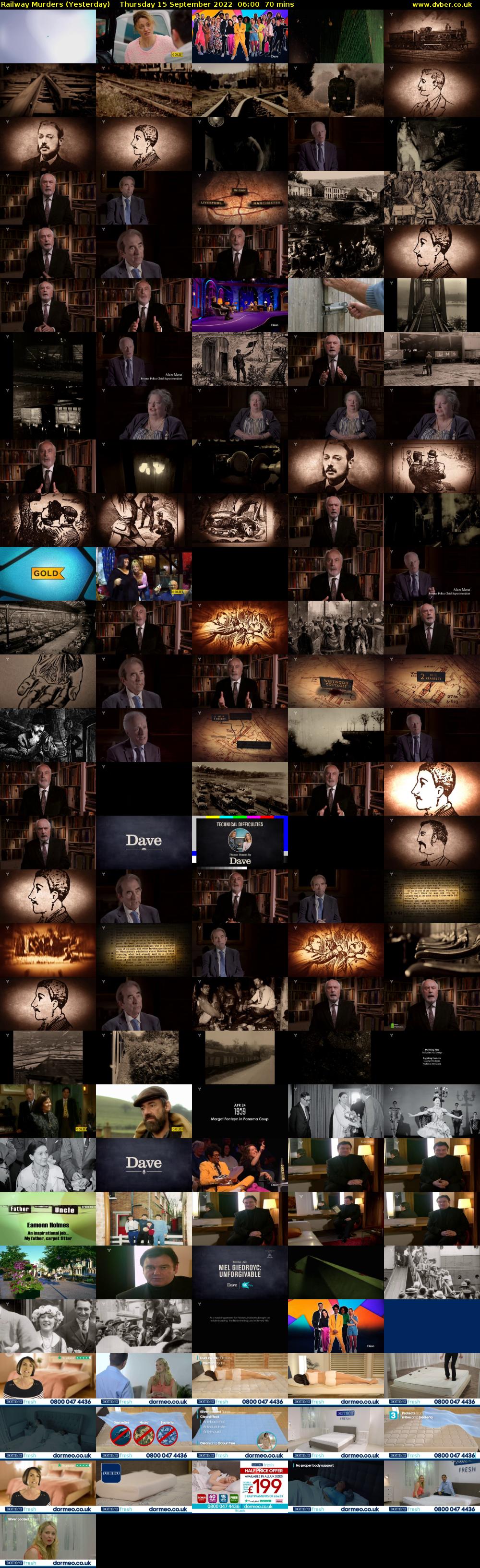 Railway Murders (Yesterday) Thursday 15 September 2022 06:00 - 07:10
