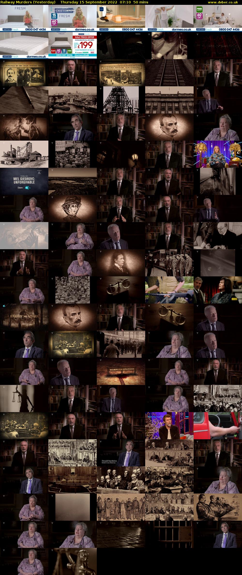 Railway Murders (Yesterday) Thursday 15 September 2022 07:10 - 08:00