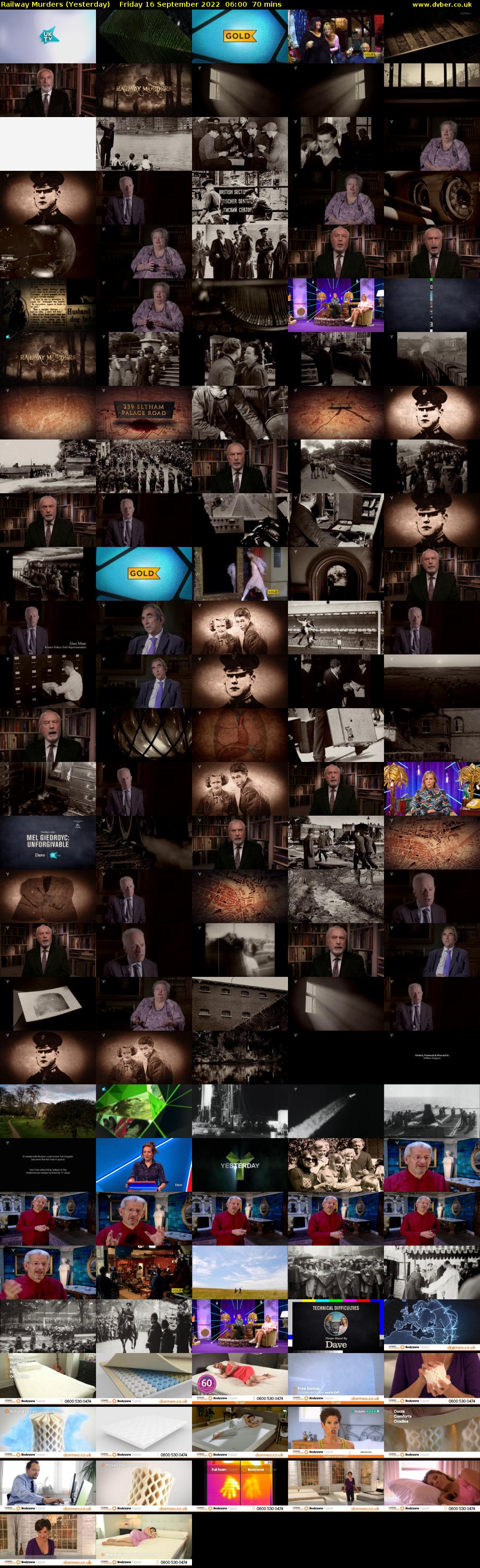 Railway Murders (Yesterday) Friday 16 September 2022 06:00 - 07:10