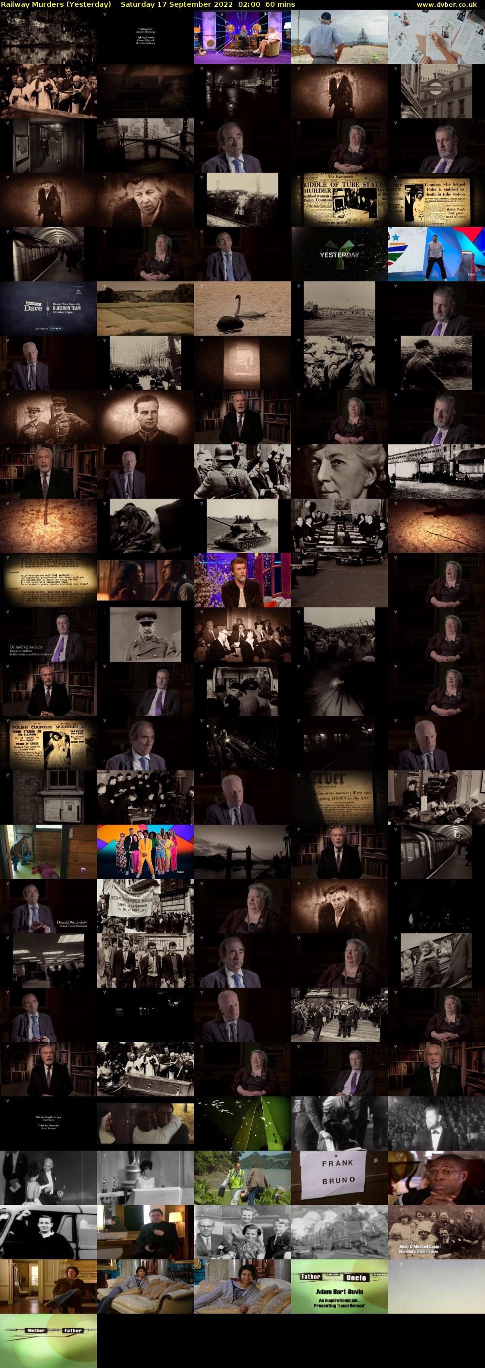 Railway Murders (Yesterday) Saturday 17 September 2022 02:00 - 03:00