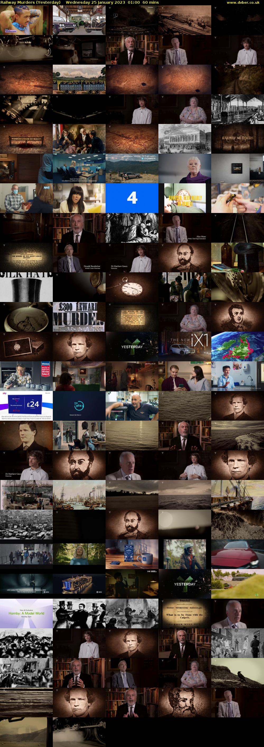 Railway Murders (Yesterday) Wednesday 25 January 2023 01:00 - 02:00