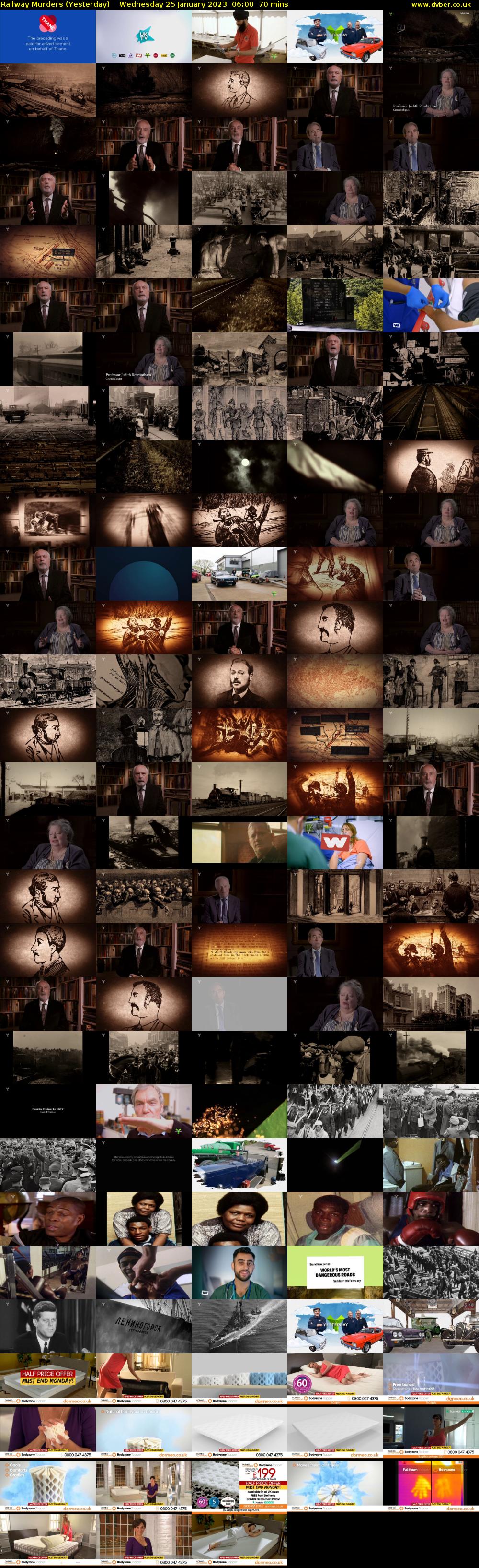 Railway Murders (Yesterday) Wednesday 25 January 2023 06:00 - 07:10
