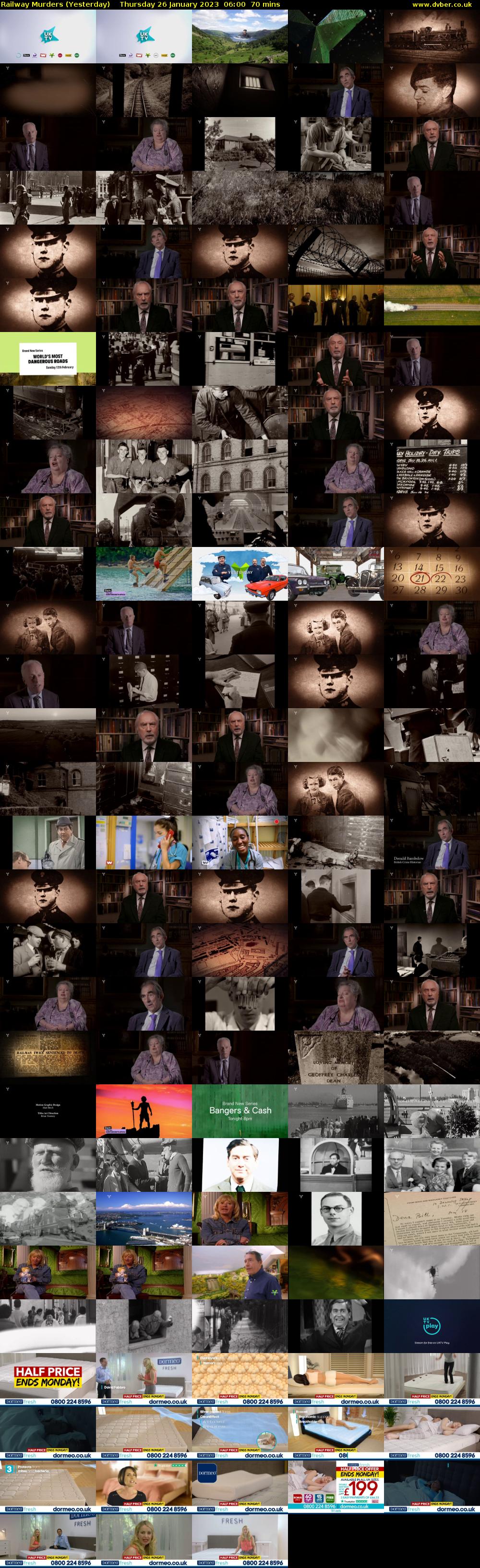 Railway Murders (Yesterday) Thursday 26 January 2023 06:00 - 07:10