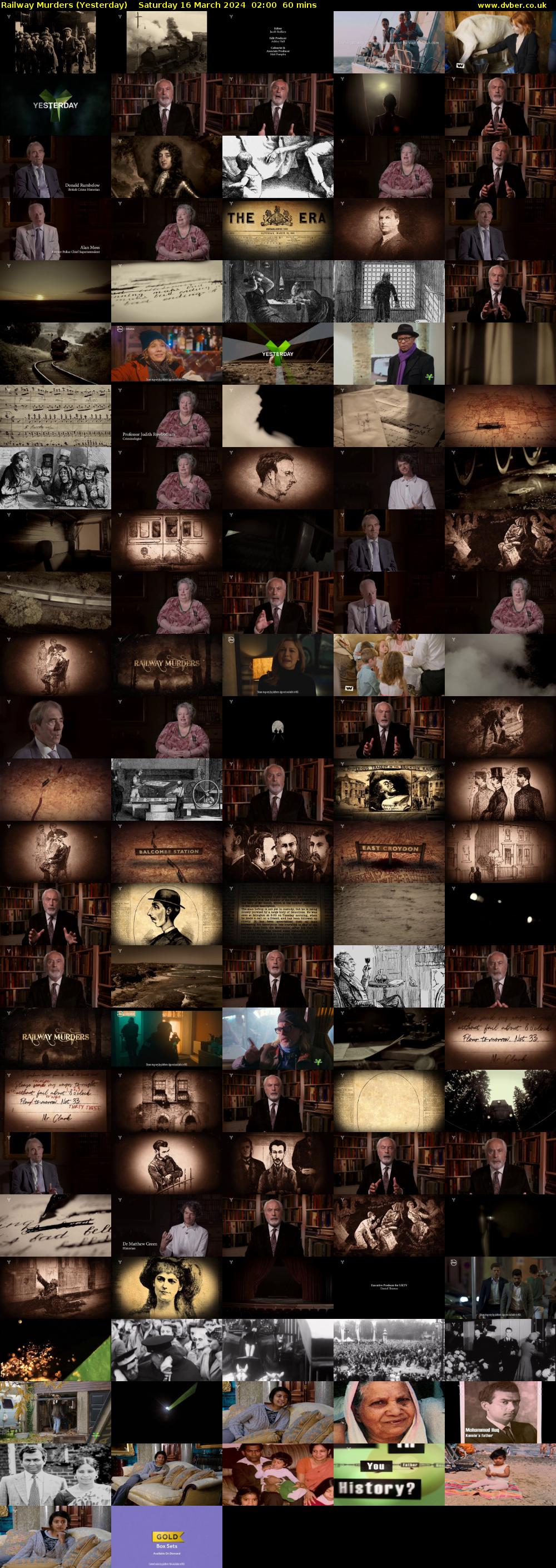 Railway Murders (Yesterday) Saturday 16 March 2024 02:00 - 03:00