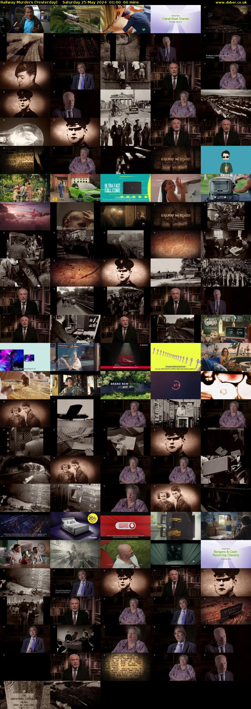 Railway Murders (Yesterday) Saturday 25 May 2024 01:00 - 02:00