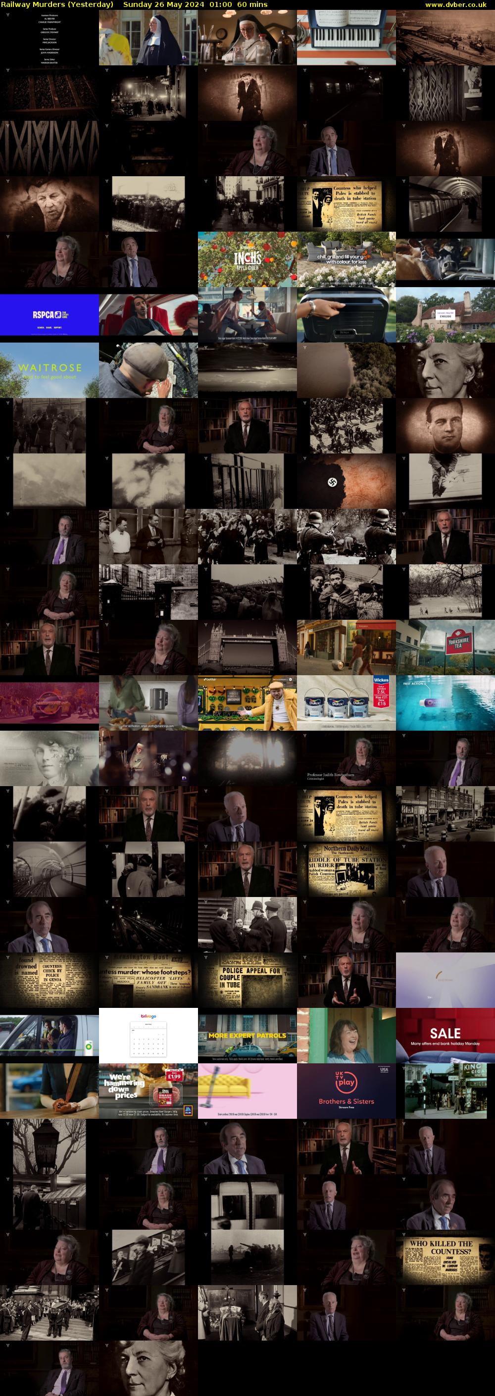 Railway Murders (Yesterday) Sunday 26 May 2024 01:00 - 02:00