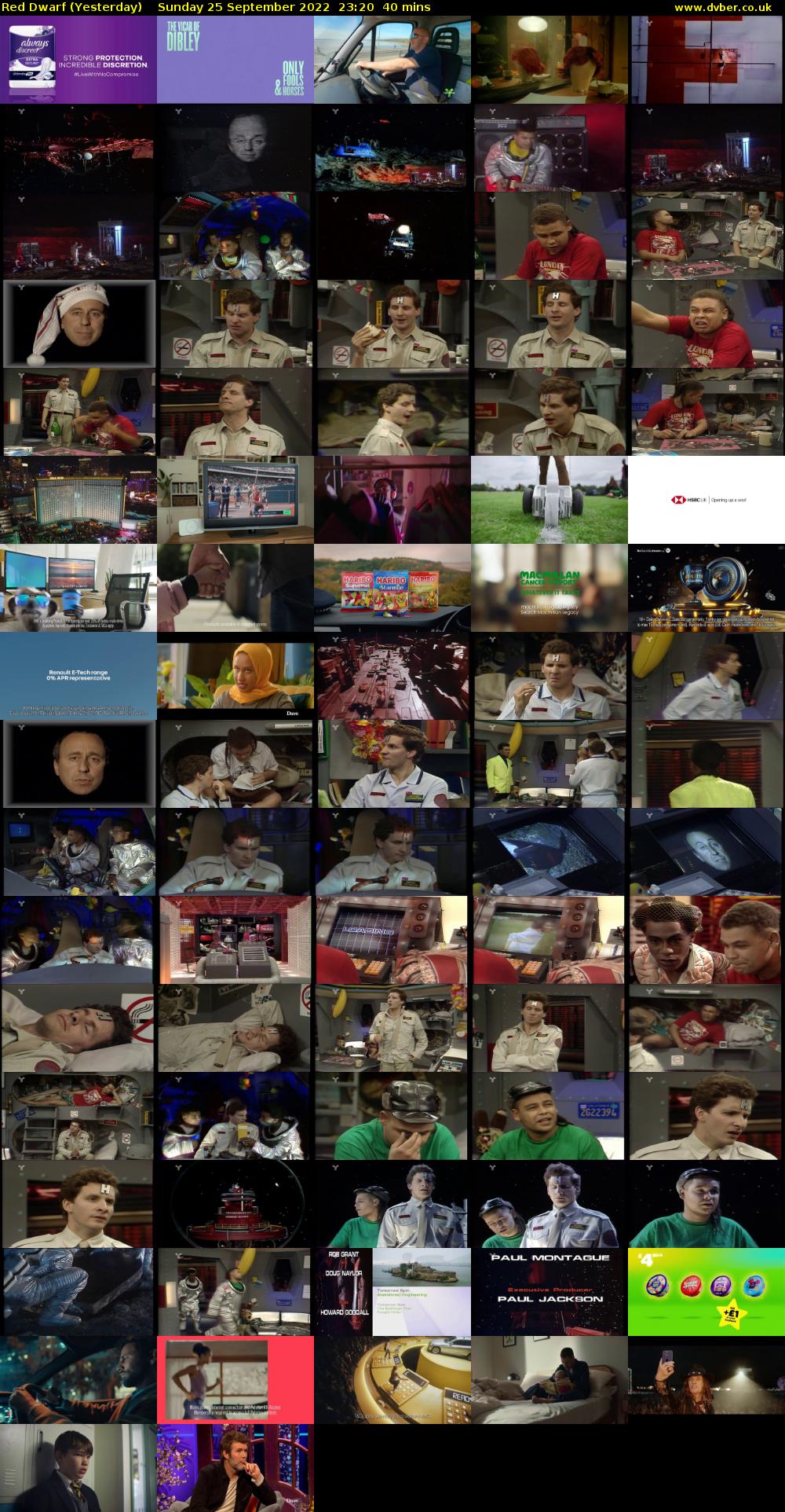 Red Dwarf (Yesterday) Sunday 25 September 2022 23:20 - 00:00