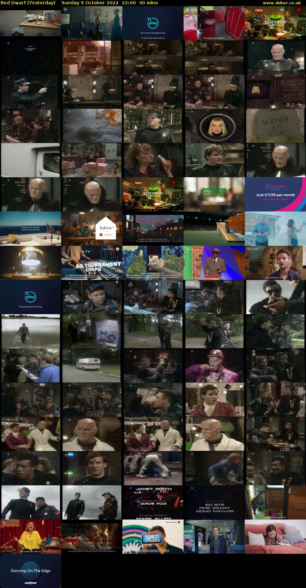 Red Dwarf (Yesterday) Sunday 9 October 2022 22:00 - 22:40