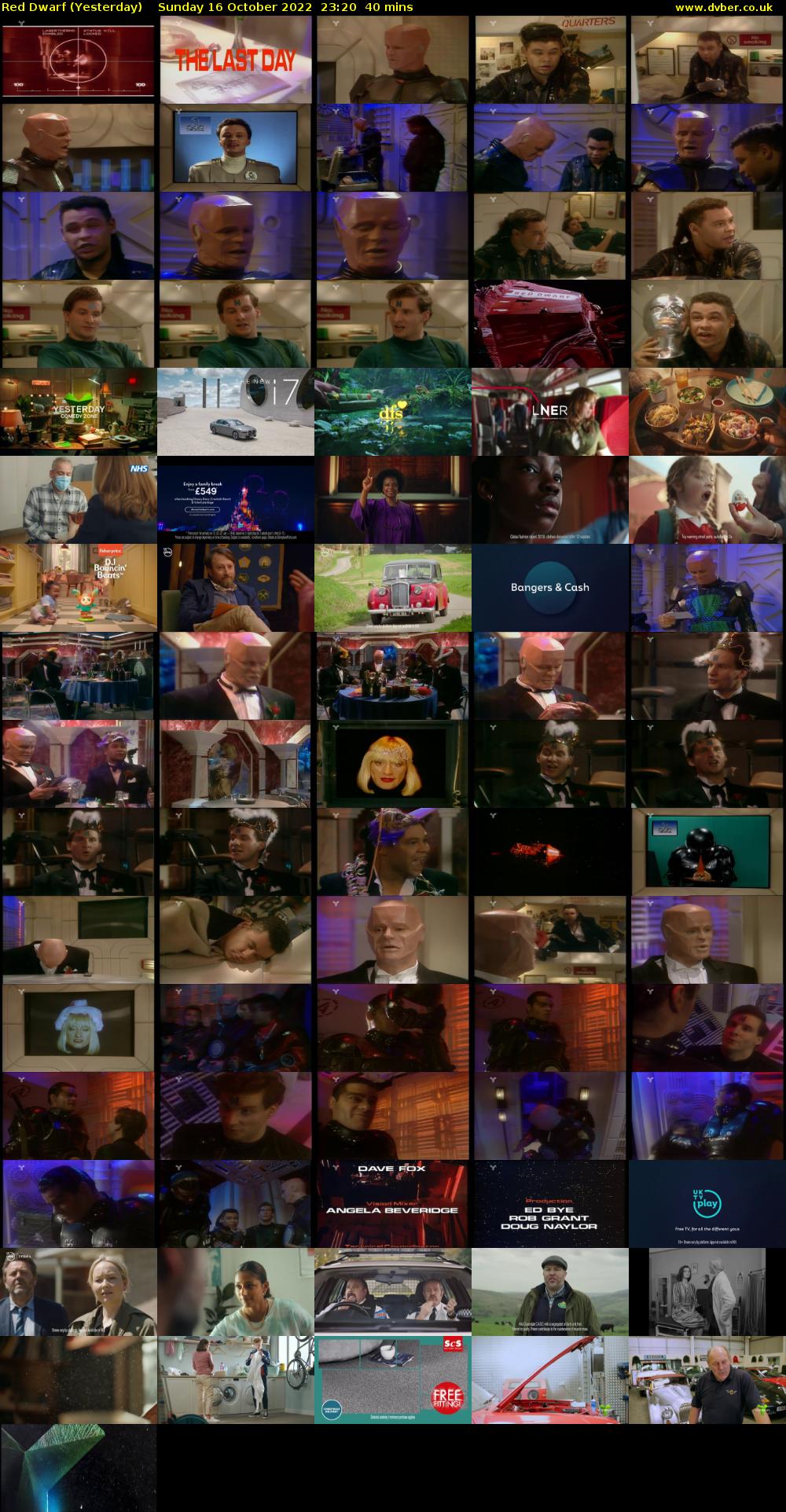 Red Dwarf (Yesterday) Sunday 16 October 2022 23:20 - 00:00