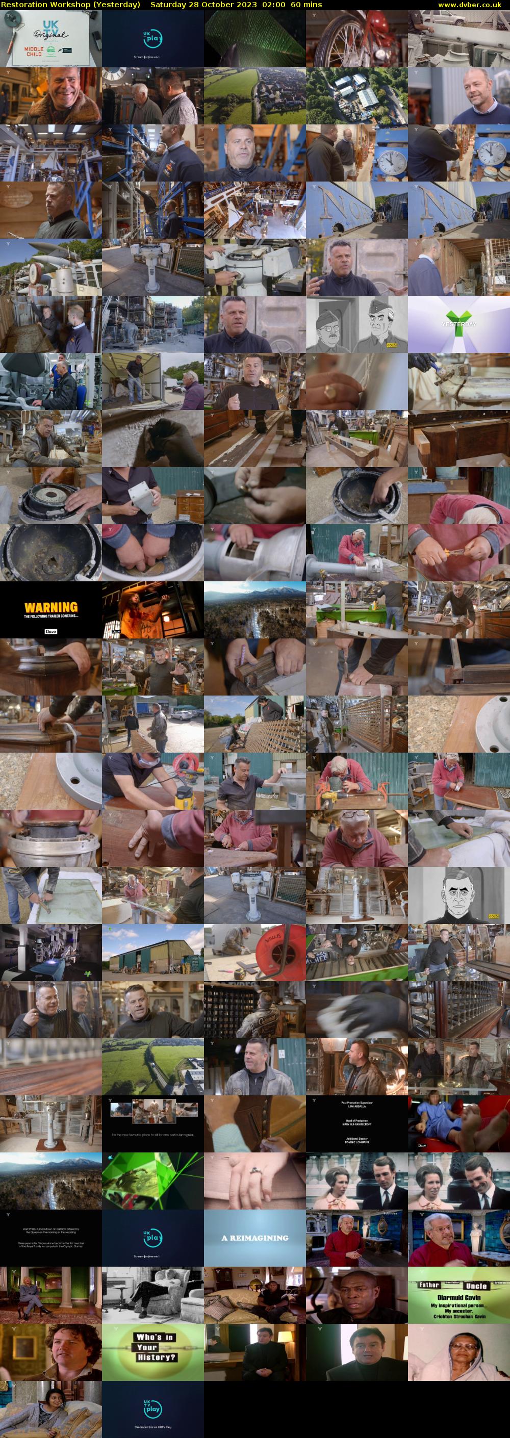 Restoration Workshop (Yesterday) Saturday 28 October 2023 02:00 - 03:00