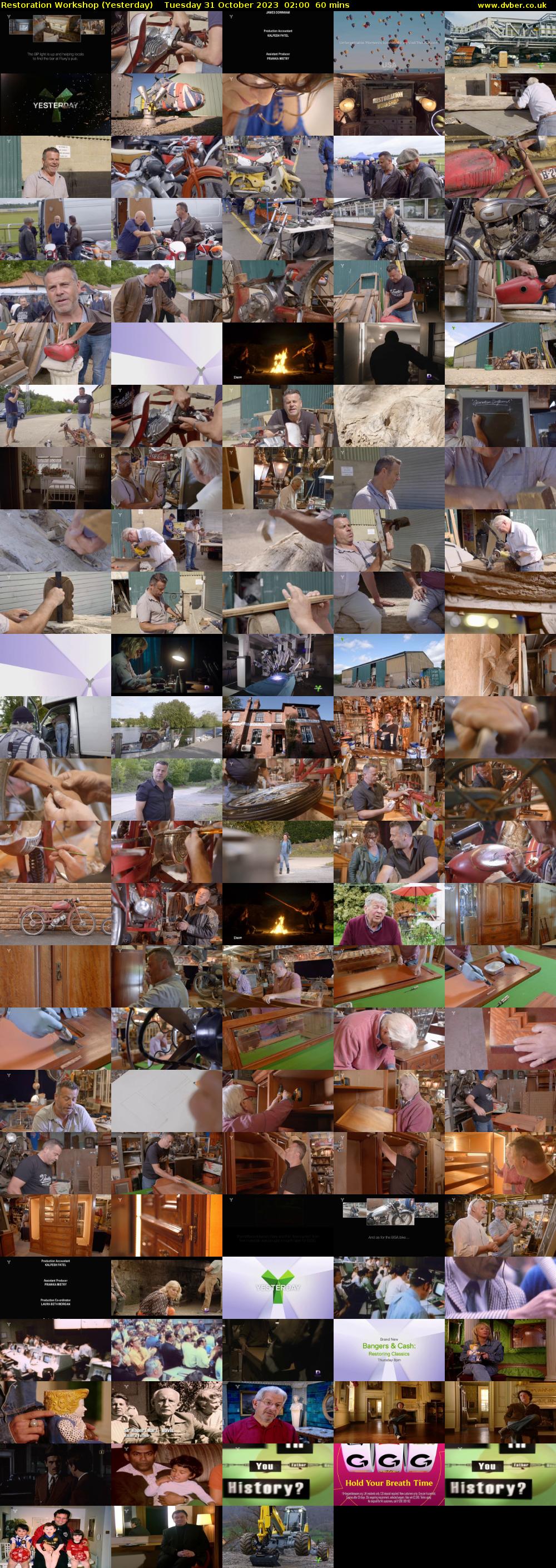 Restoration Workshop (Yesterday) Tuesday 31 October 2023 02:00 - 03:00