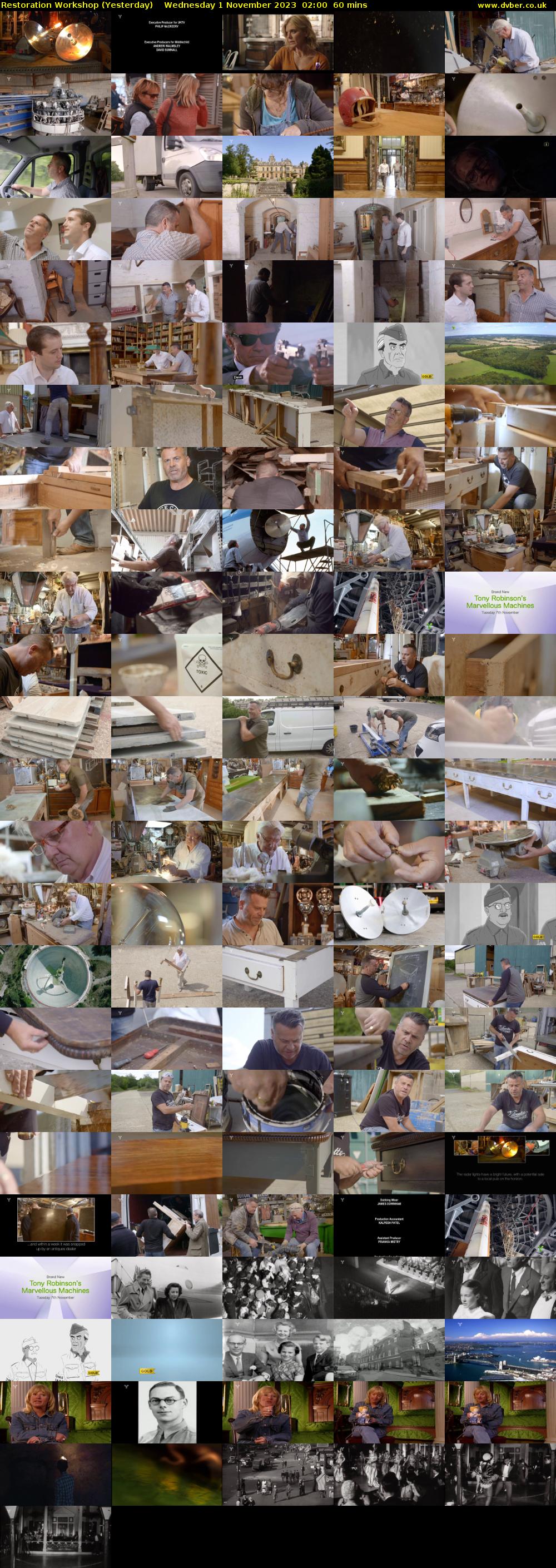 Restoration Workshop (Yesterday) Wednesday 1 November 2023 02:00 - 03:00
