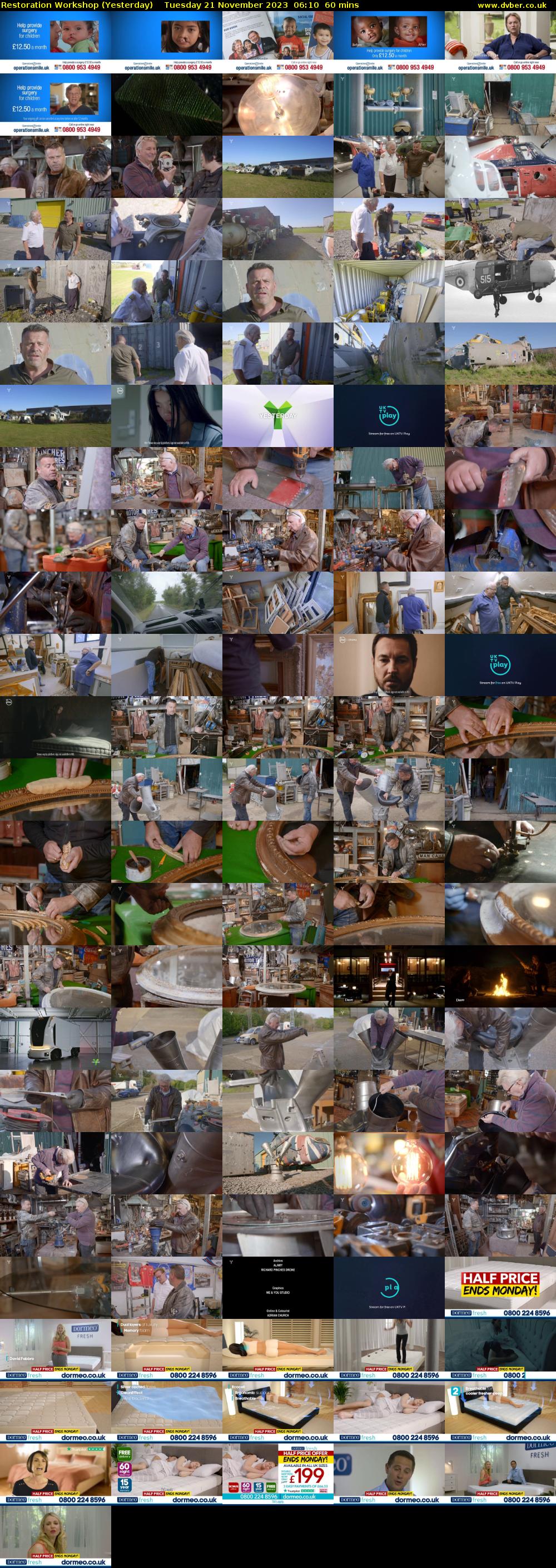 Restoration Workshop (Yesterday) Tuesday 21 November 2023 06:10 - 07:10
