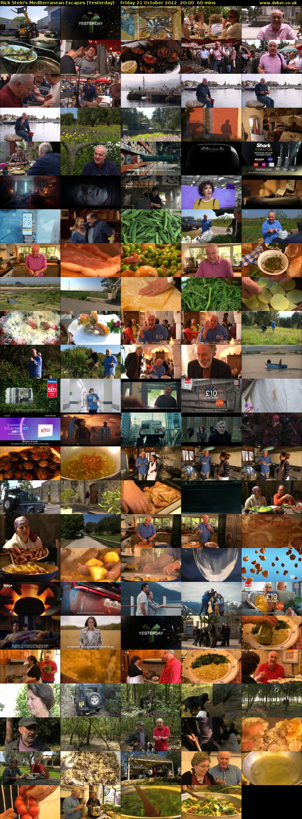 Rick Stein's Mediterranean Escapes (Yesterday) Friday 21 October 2022 20:00 - 21:00