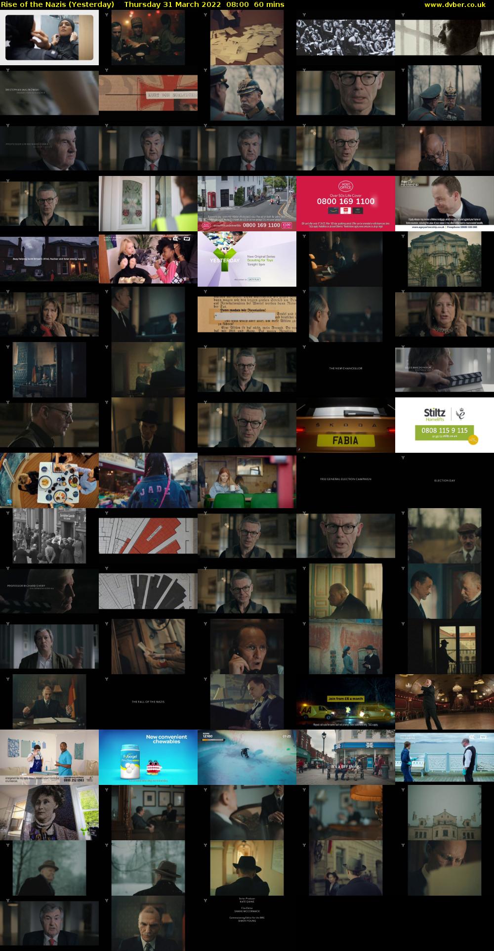 Rise of the Nazis (Yesterday) Thursday 31 March 2022 08:00 - 09:00