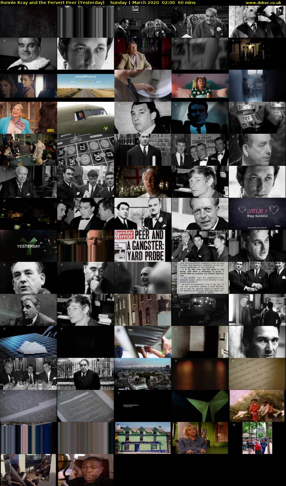 Ronnie Kray and the Pervert Peer (Yesterday) Sunday 1 March 2020 02:00 - 03:00