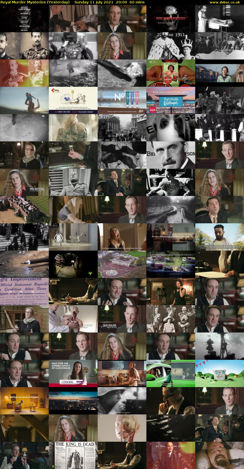 Royal Murder Mysteries (Yesterday) Sunday 11 July 2021 20:00 - 21:00