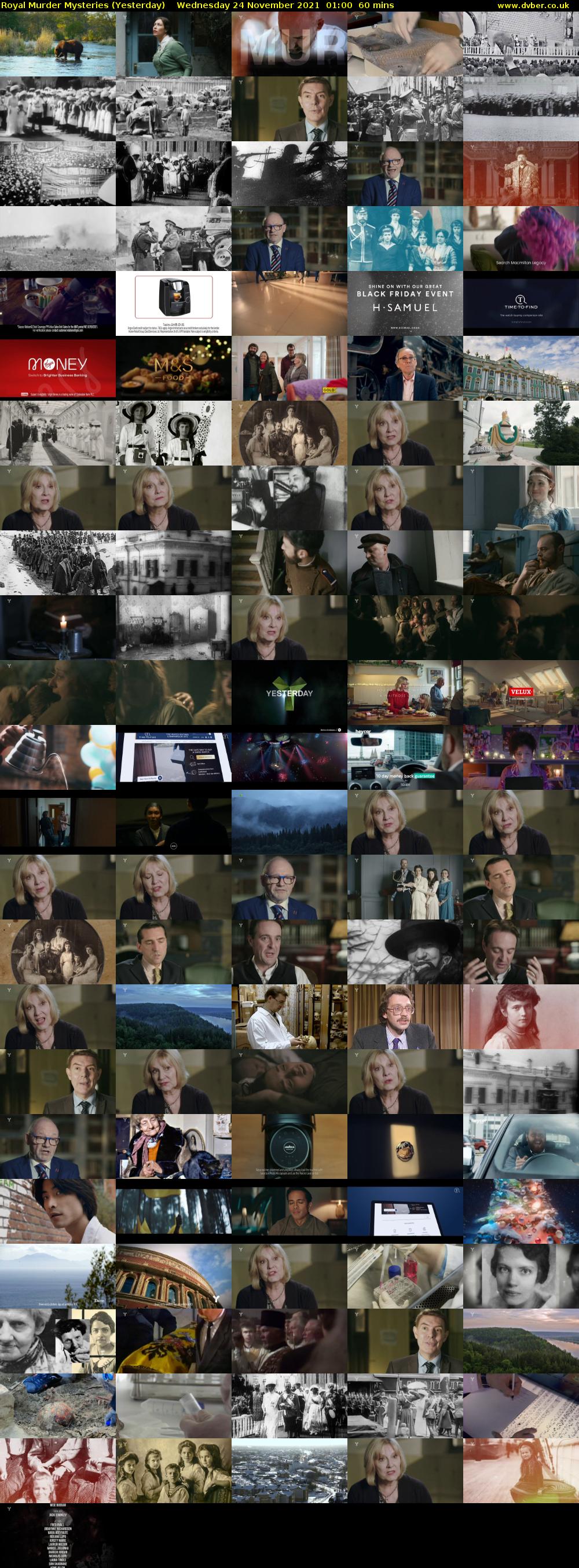 Royal Murder Mysteries (Yesterday) Wednesday 24 November 2021 01:00 - 02:00