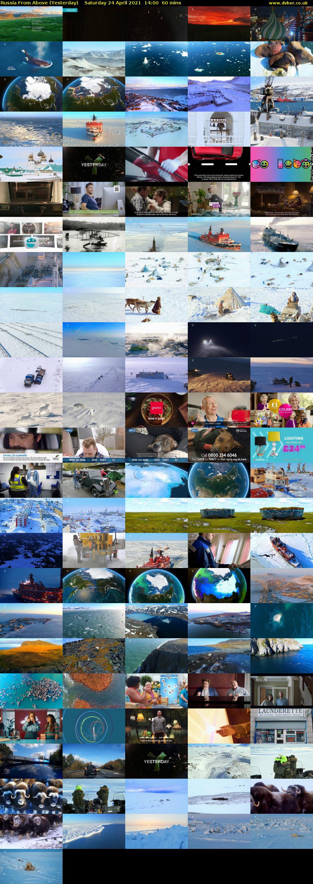 Russia From Above (Yesterday) Saturday 24 April 2021 14:00 - 15:00