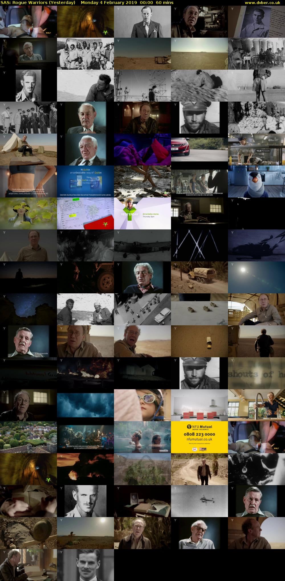 SAS: Rogue Warriors (Yesterday) Monday 4 February 2019 00:00 - 01:00