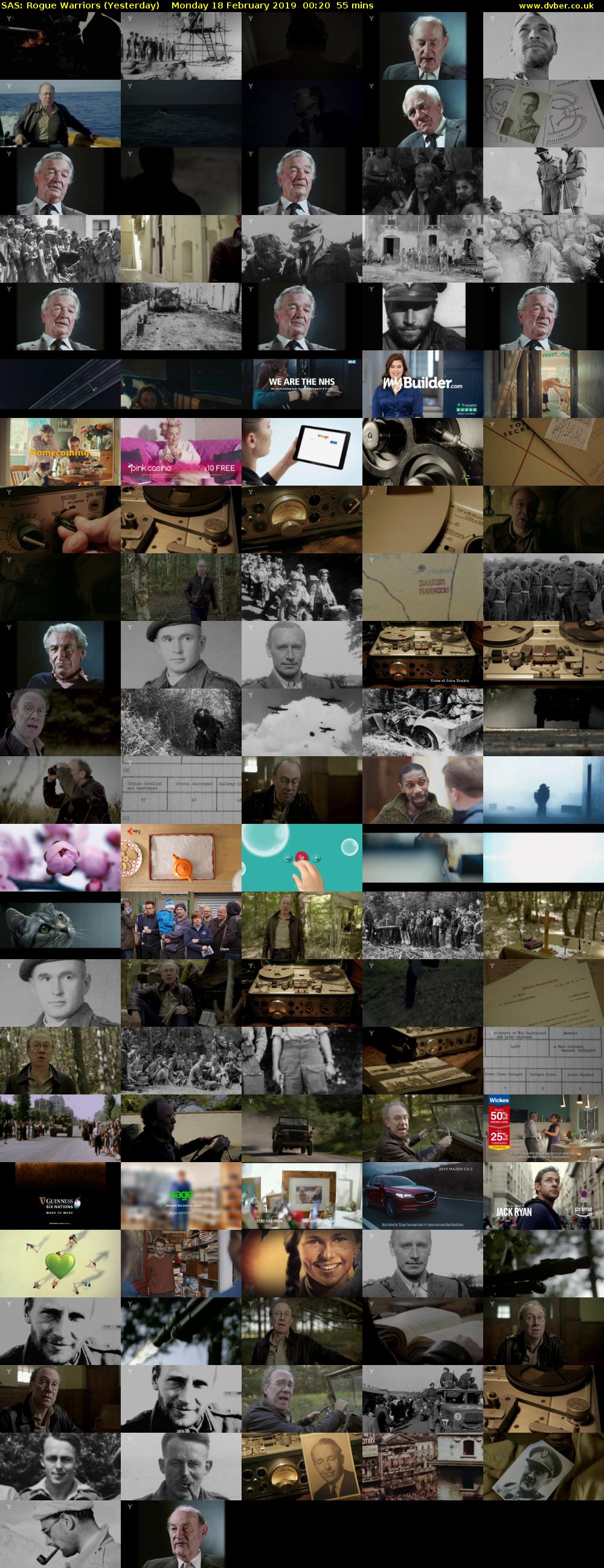 SAS: Rogue Warriors (Yesterday) Monday 18 February 2019 00:20 - 01:15
