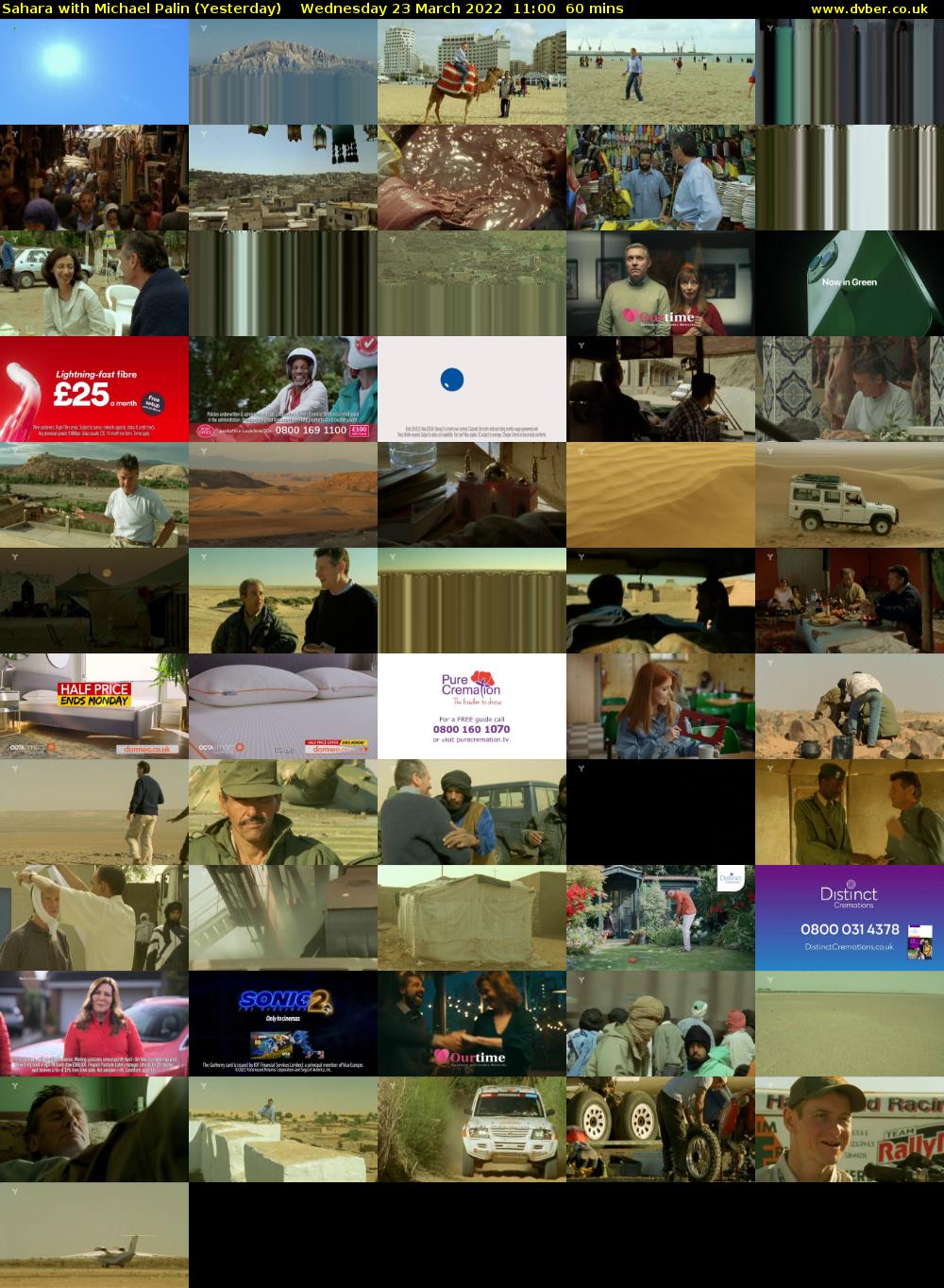 Sahara with Michael Palin (Yesterday) Wednesday 23 March 2022 11:00 - 12:00