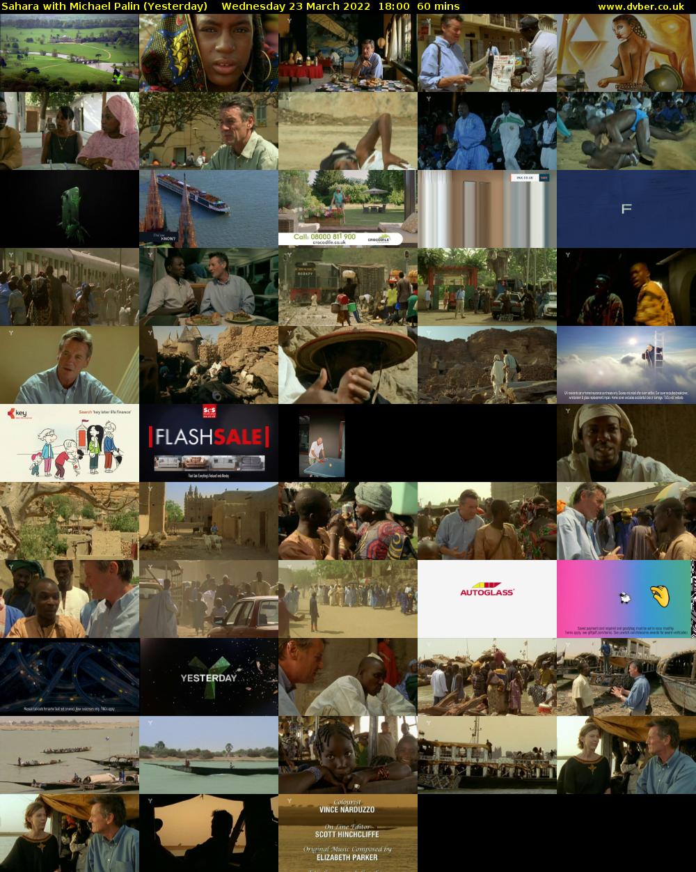 Sahara with Michael Palin (Yesterday) Wednesday 23 March 2022 18:00 - 19:00