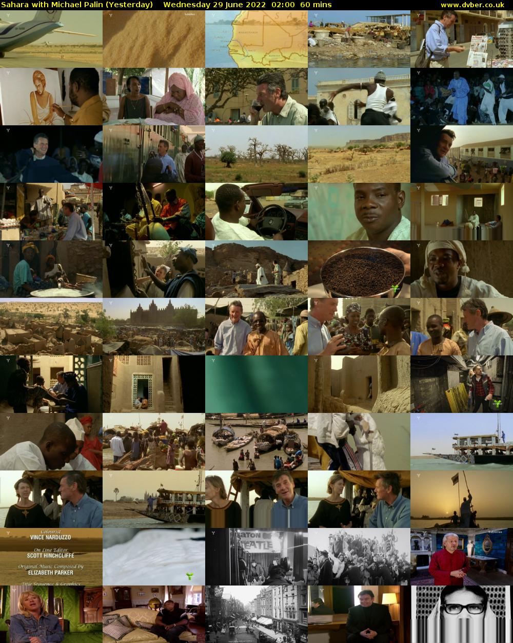 Sahara with Michael Palin (Yesterday) Wednesday 29 June 2022 02:00 - 03:00