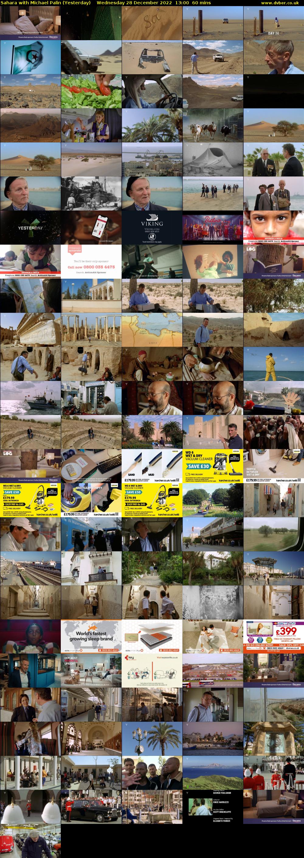 Sahara with Michael Palin (Yesterday) Wednesday 28 December 2022 13:00 - 14:00